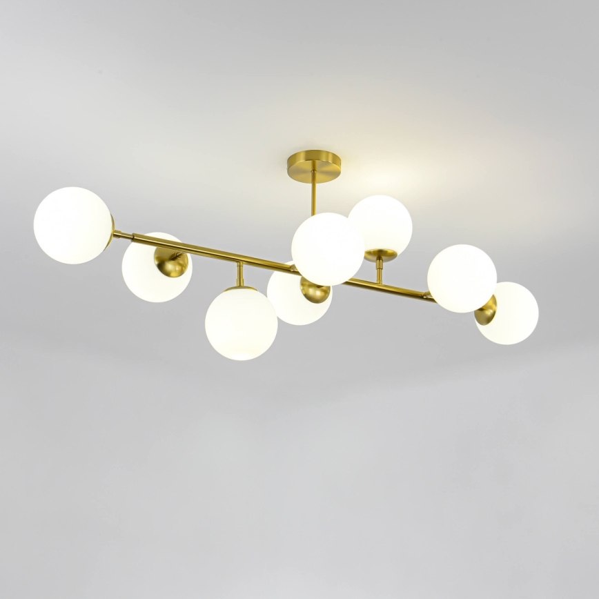 Stangen-Pendelleuchte DORADO 8xE14/40W/230V, goldfarben
