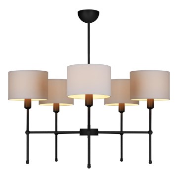 Stangenleuchte MADELA 5xE14/40W/230V weiß/schwarz