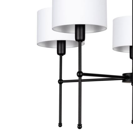 Stangenleuchte MADELA 5xE14/40W/230V weiß/schwarz