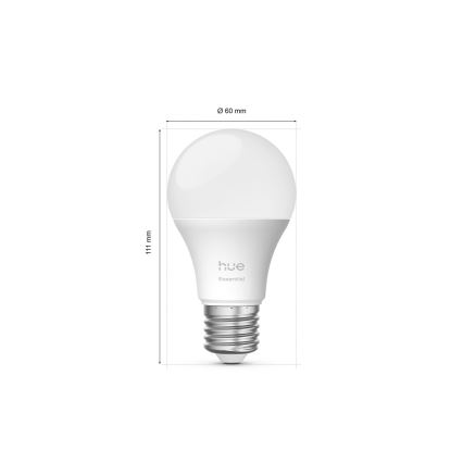 Starter-Set Philips Hue White and Color Ambiance Essential 2×E27/8W/230V 2200–6500K inkl. Hue Bridge