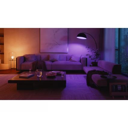 Starter-Set Philips Hue WHITE AND COLOR AMBIANCE 3xE27/8,1W 1000-20000K + Hue Bridge und Dimmer Switch