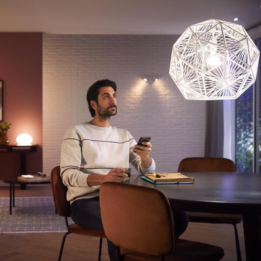 Philips Hue WHITE AND COLOR AMBIANCE Starter-Set 3×E27/9W 2000–6500K + Hue Bridge und Dimmer Switch