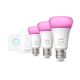 Starterpaket Philips Hue WHITE AND COLOR AMBIANCE 3xE27/9W 2000-6500K + Anschlussgerät