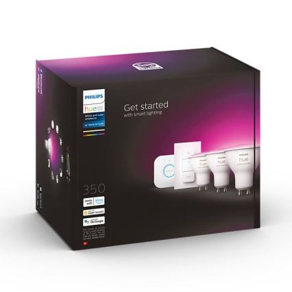 Starterpaket Philips Hue WHITE AND COLOR AMBIANCE 3xGU10/4,3W 2000-6500K + Verbindungsgerät