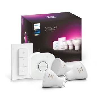 Starterpaket Philips Hue WHITE AND COLOR AMBIANCE 3xGU10/4,3W 2000-6500K + Verbindungsgerät