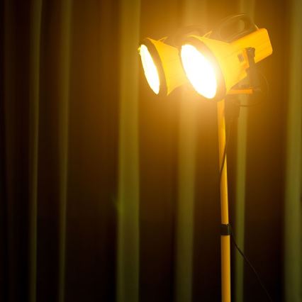 Stativ für Scheinwerfer 180 cm Gelb