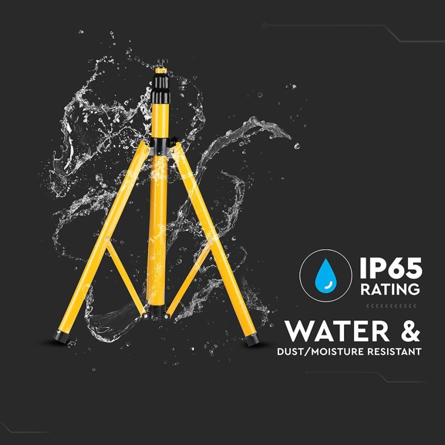 Stativ für Scheinwerfer 180 cm Gelb