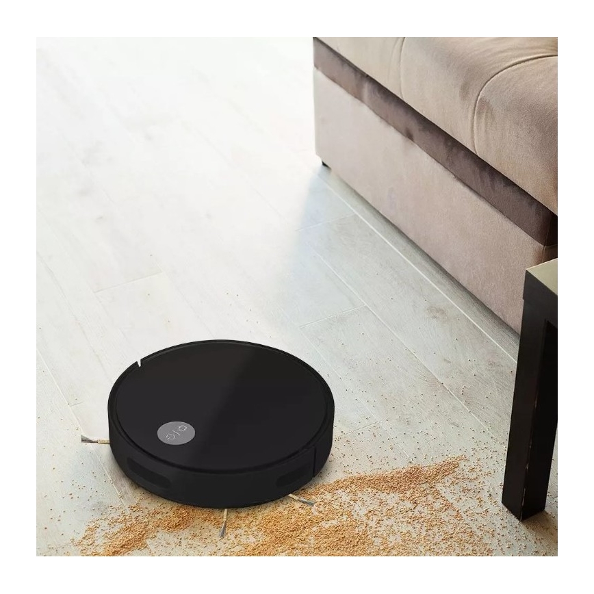 Staubsaugerroboter schwarz + Fernbedienung