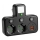 Steckdosenleiste mit Schalter und LED-Beleuchtung LINEA PRO – 2x SCHUKO + 3x USB A/C 4000K schwarz