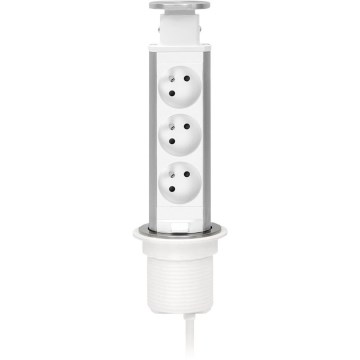 Steckdosensäule für Tischplatte, 3×230 V