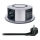 Steckdosensäule für Tischplatte mit kabellosem Qi-Ladegerät 3x230V + 1xUSB-A + 1xUSB-C silber/schwarz