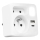 Steckdosenverteiler 2 Steckdosen + USB-C + USB-A mit LED-Beleuchtung LED/0,5W/230V 3000K