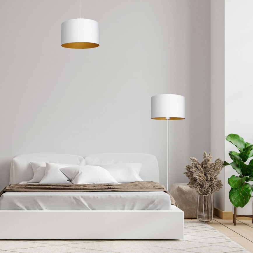 Stehlampe ARDEN 1xE27/60W/230V weiß/gold