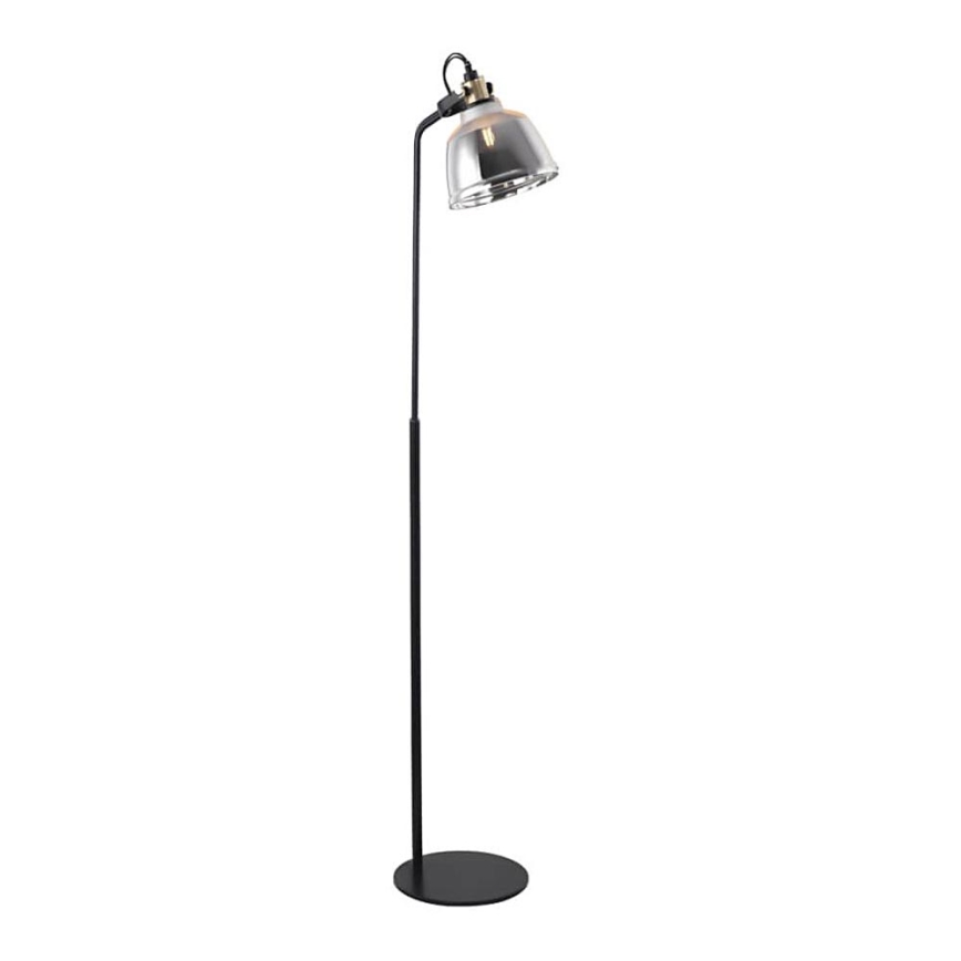 Stehlampe ASGARD 1xE27/11W/230V grau/schwarz/gold