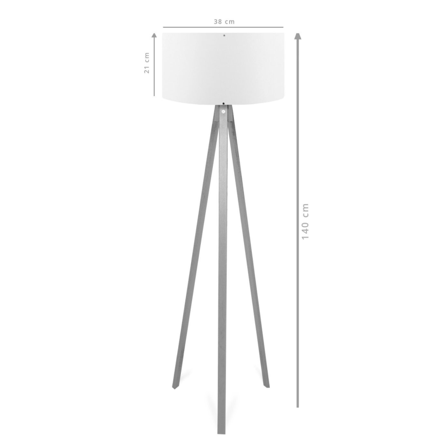 Stehlampe AYD 1xE27/40W/230V Braun/Grau