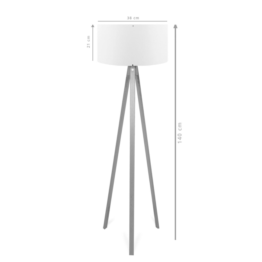 Stehlampe AYD 1xE27/40W/230V braun/grau