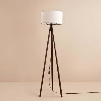 Stehlampe AYD 1xE27/40W/230V braun/weiß