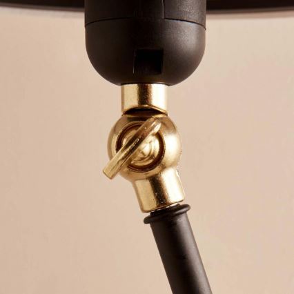 Stehlampe AYD 1xE27/40W/230V schwarz/beige