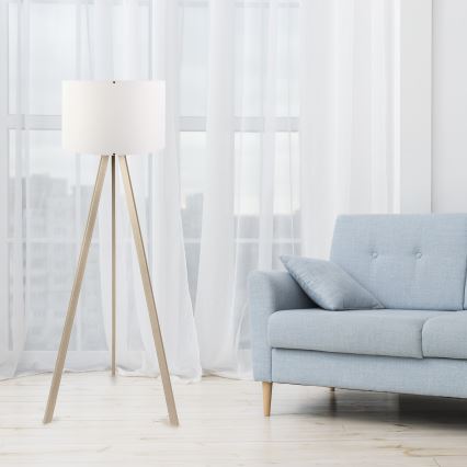 Stehlampe AYD 1xE27/60W/230V weiß/beige