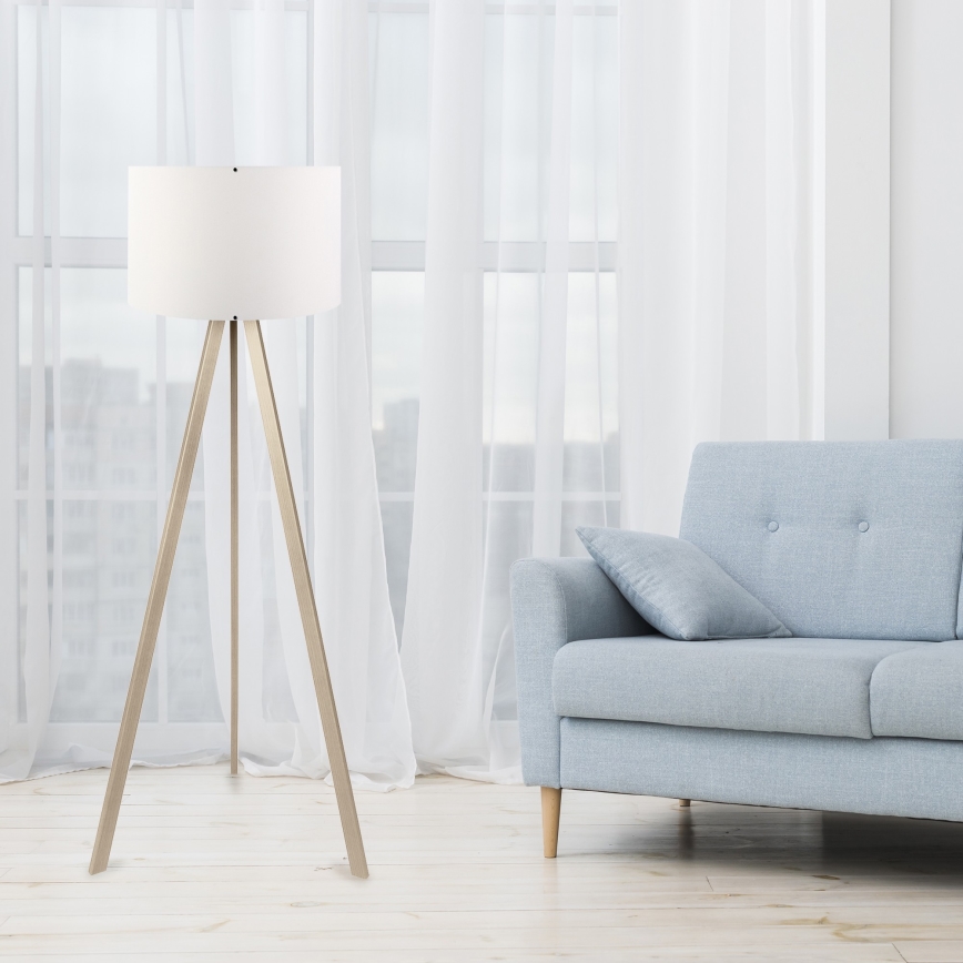 Stehlampe AYD 1xE27/60W/230V weiß/beige