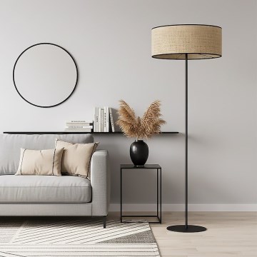 Stehlampe ECO 1xE27/15W/230V Beige/Rattan