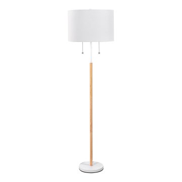 Stehlampe FOGO 2xE27/15W/230V weiß/beige