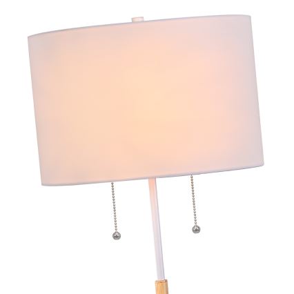 Stehlampe FOGO 2xE27/15W/230V weiß/beige