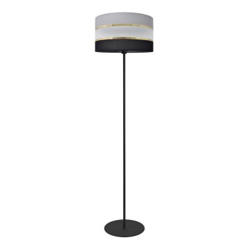 Stehlampe HELEN 1xE27/15W/230V schwarz/grau/gold