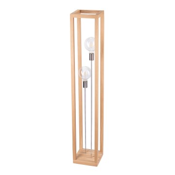 Stehlampe KAGO 2xE27/60W/230V Eiche matt – FSC-zertifiziert