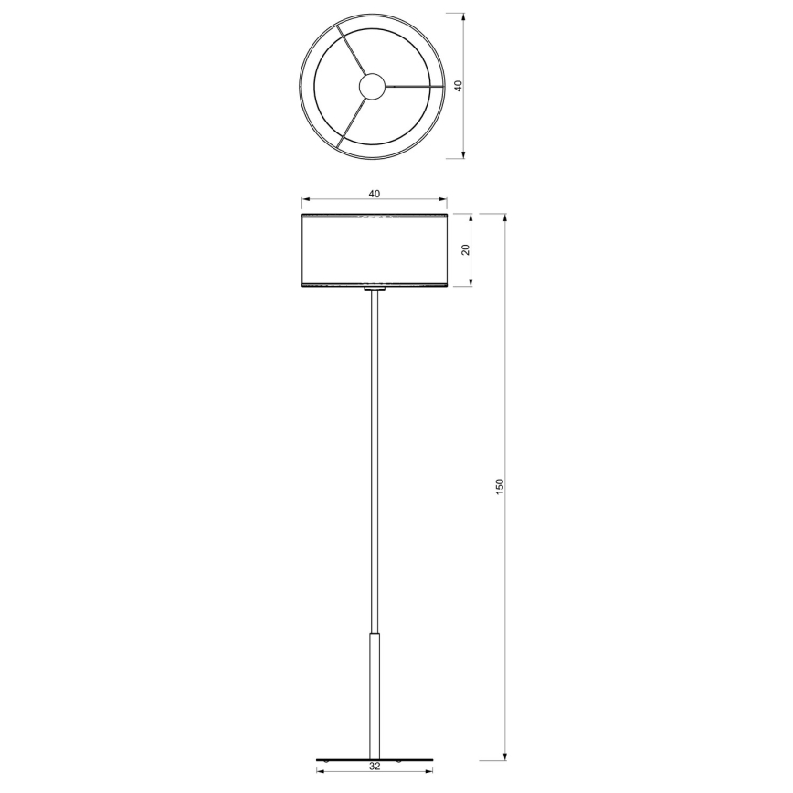Stehlampe RATTAN 1xE27/60W/230V Rattan
