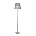 Stehlampe SEGIN 1xE27/60W/230V grau/chrom glänzend