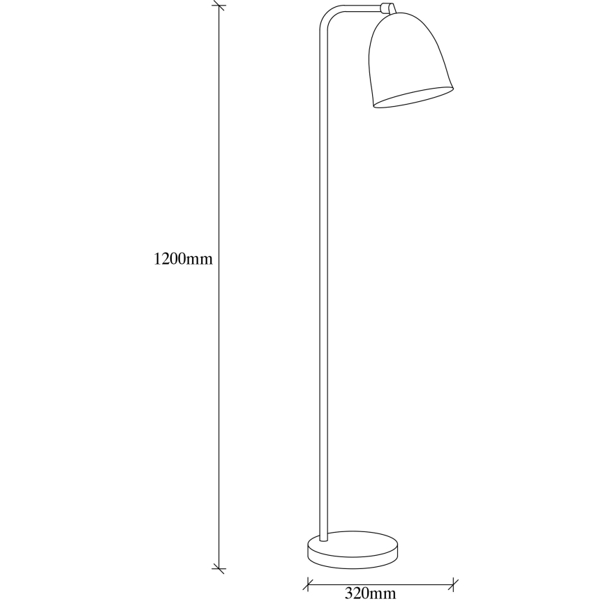 Stehlampe TATTOO 1xE27/40W/230V schwarz