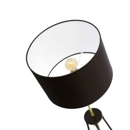 Stehlampe TEGOLA 1xE27/60W/230V schwarz/gold