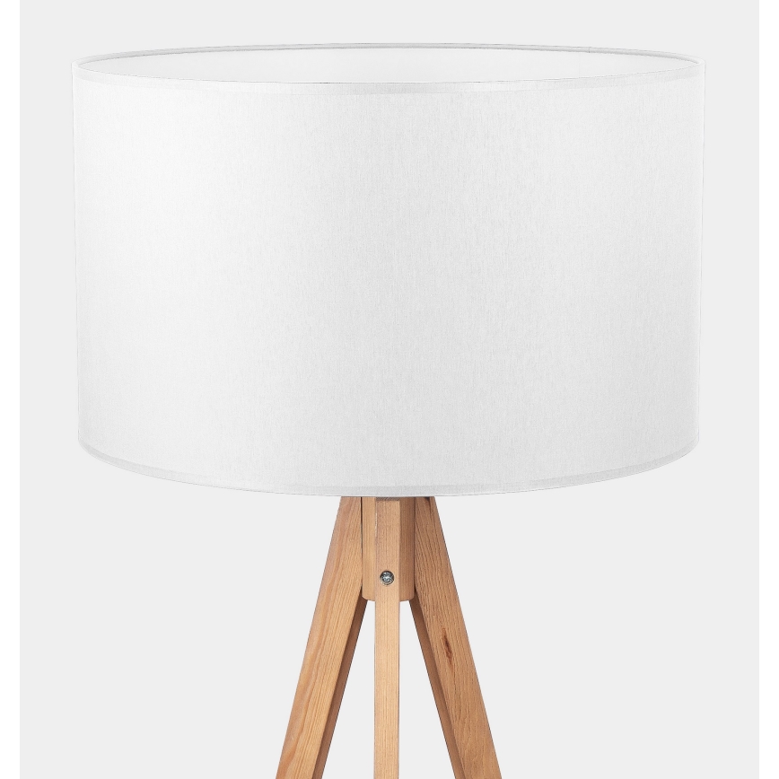 Stehlampe TREVISO 1xE27/25W/230V weiß/Holz