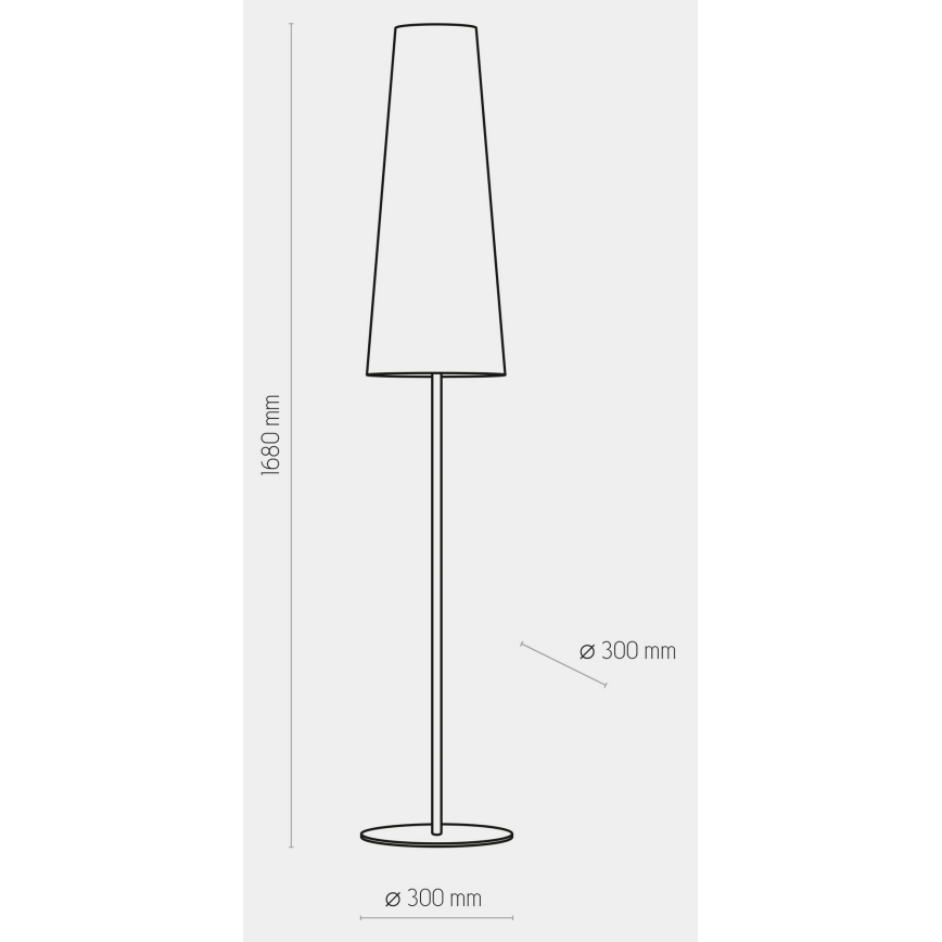 Stehlampe UMBRELLA 1xE27/25W/230V weiß