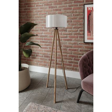 Stehleuchte 1xE27/40W/230V beige/weiß