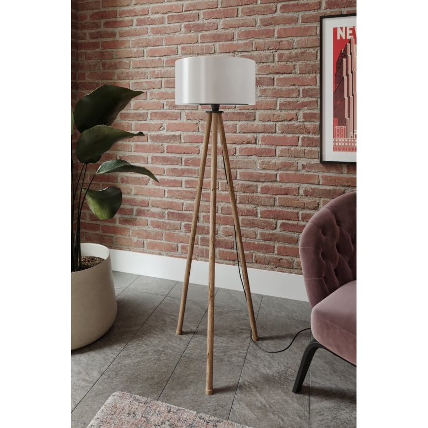 Stehleuchte 1xE27/40W/230V beige/weiß