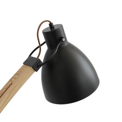 Stehleuchte 1xE27/60W/230V Esche/Schwarz