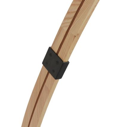 Stehleuchte 1xE27/60W/230V Esche/Schwarz
