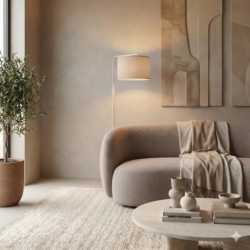 Stehleuchte ARDEN 1xE27/15W/230V, beige