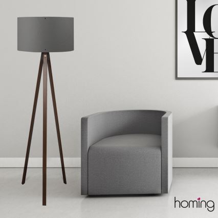 Stehleuchte AYD 1xE27/40W/230V braun/grau