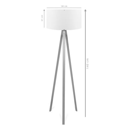 Stehleuchte AYD 1xE27/40W/230V braun/grau