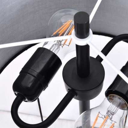 Stehleuchte FOGO 2xE27/15W/230V schwarz