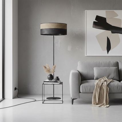 Stehleuchte KARBON 1xE27/15W/230V schwarz/braun