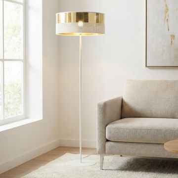 Stehleuchte LUX 1xE27/15W/230V weiß/gold