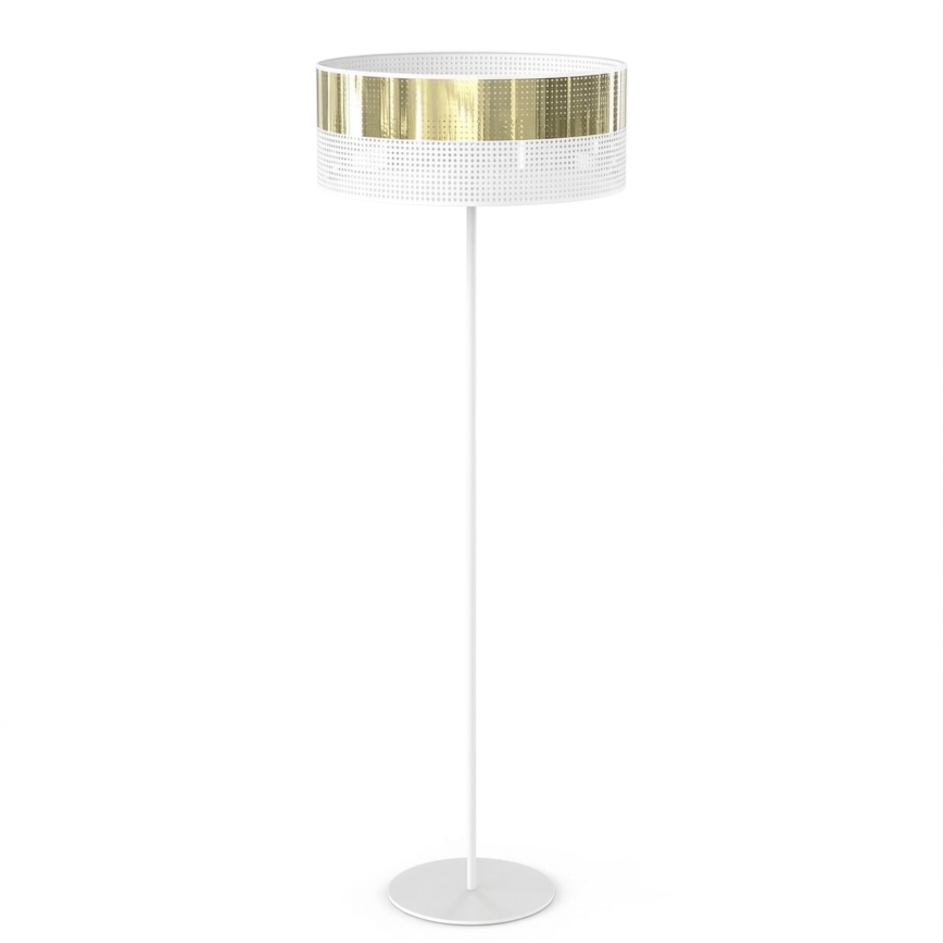 Stehleuchte LUX 1xE27/15W/230V weiß/gold