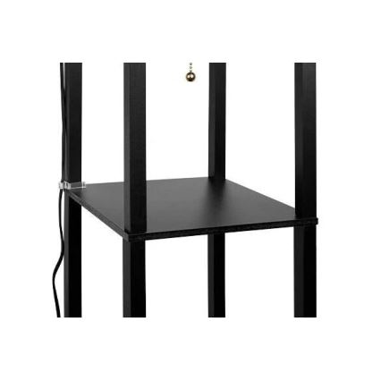 Stehleuchte mit Ablagen 1xE27/60W/230V schwarz/weiß