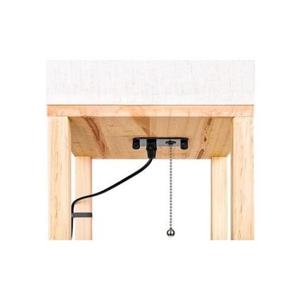 Stehleuchte mit Ablagen 1xE27/60W/230V weiß/braun