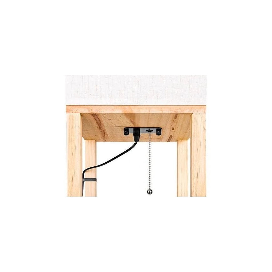 Stehleuchte mit Ablagen 1xE27/60W/230V weiß/braun