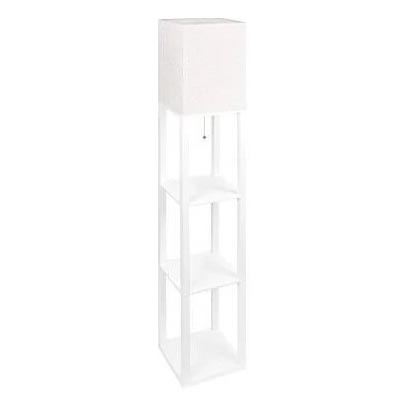 Stehleuchte mit Ablagen 1xE27/60W/230V weiß